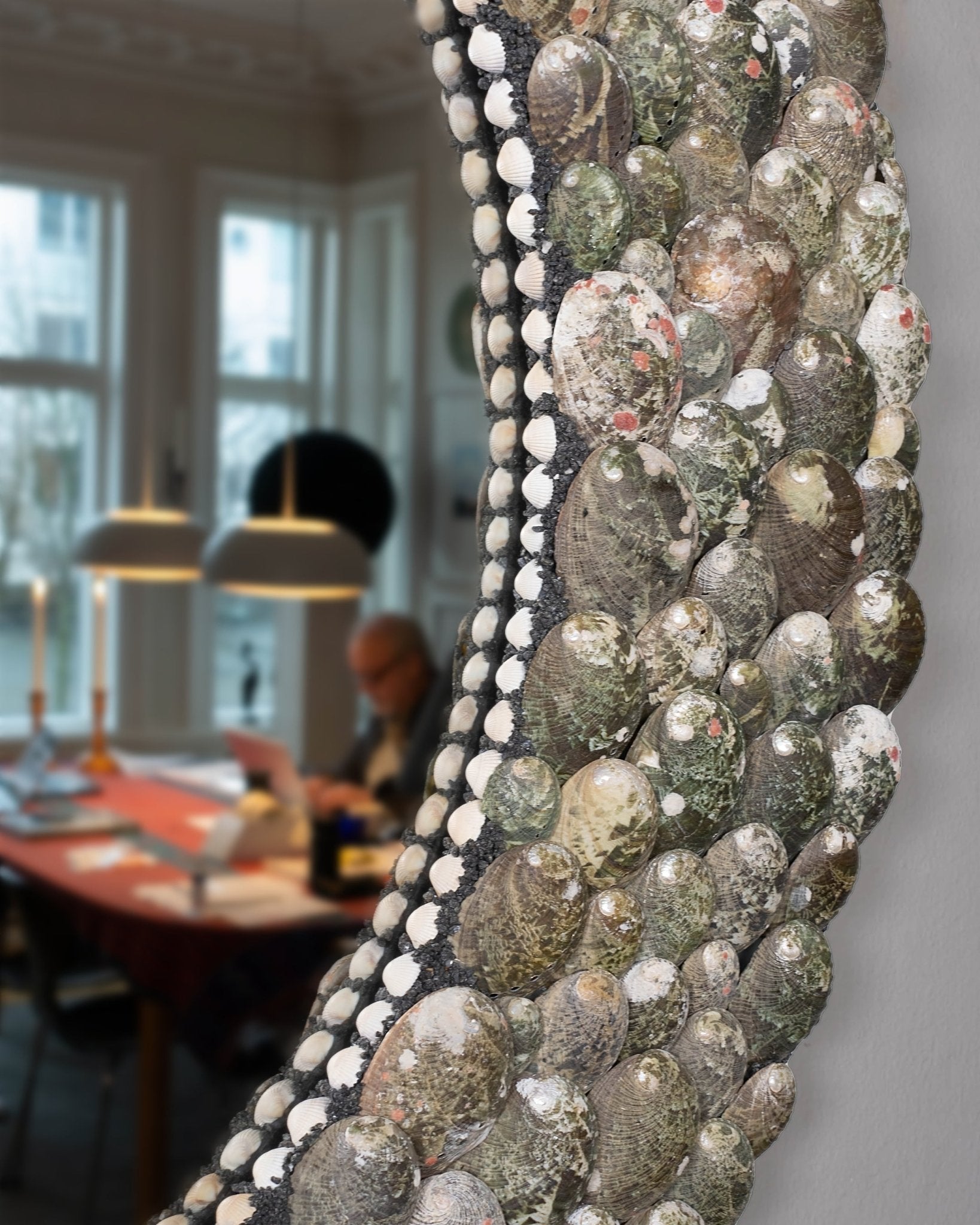 A PERFECT CIRCLE | Shell mirror | Shellman | Amsterdam | Natural art from sea and beach