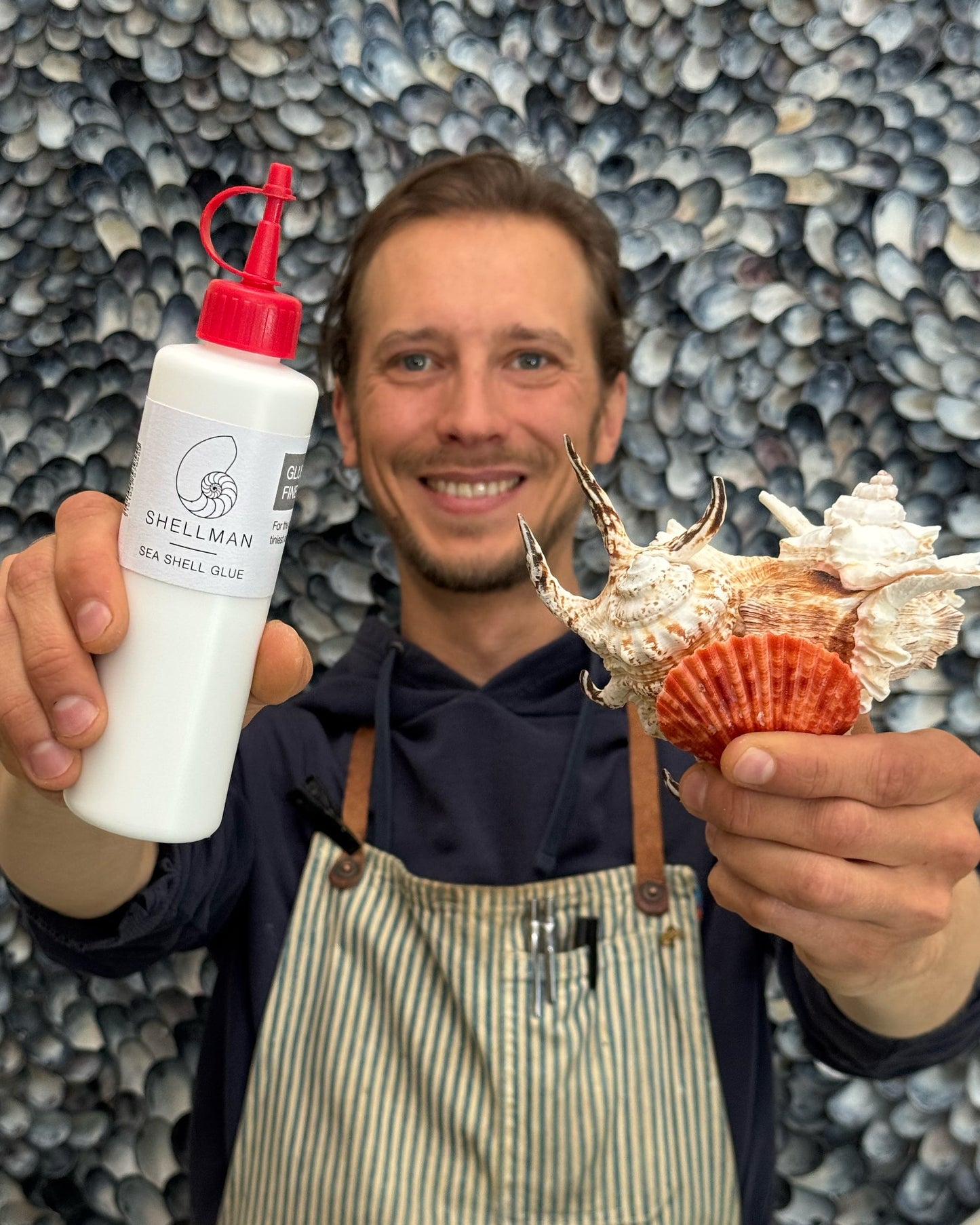 Sea shell glue