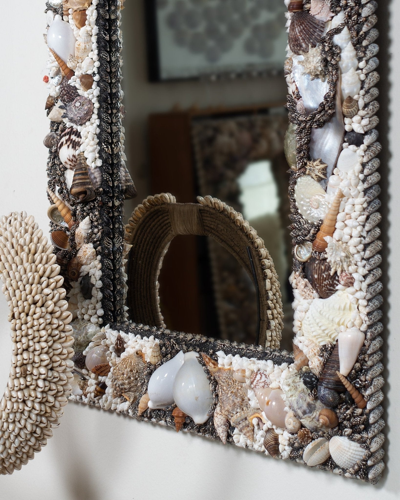 PRO CONTRA | Shell mirror, 1 of 1 | Shellman | Amsterdam | Natural art from sea and beach