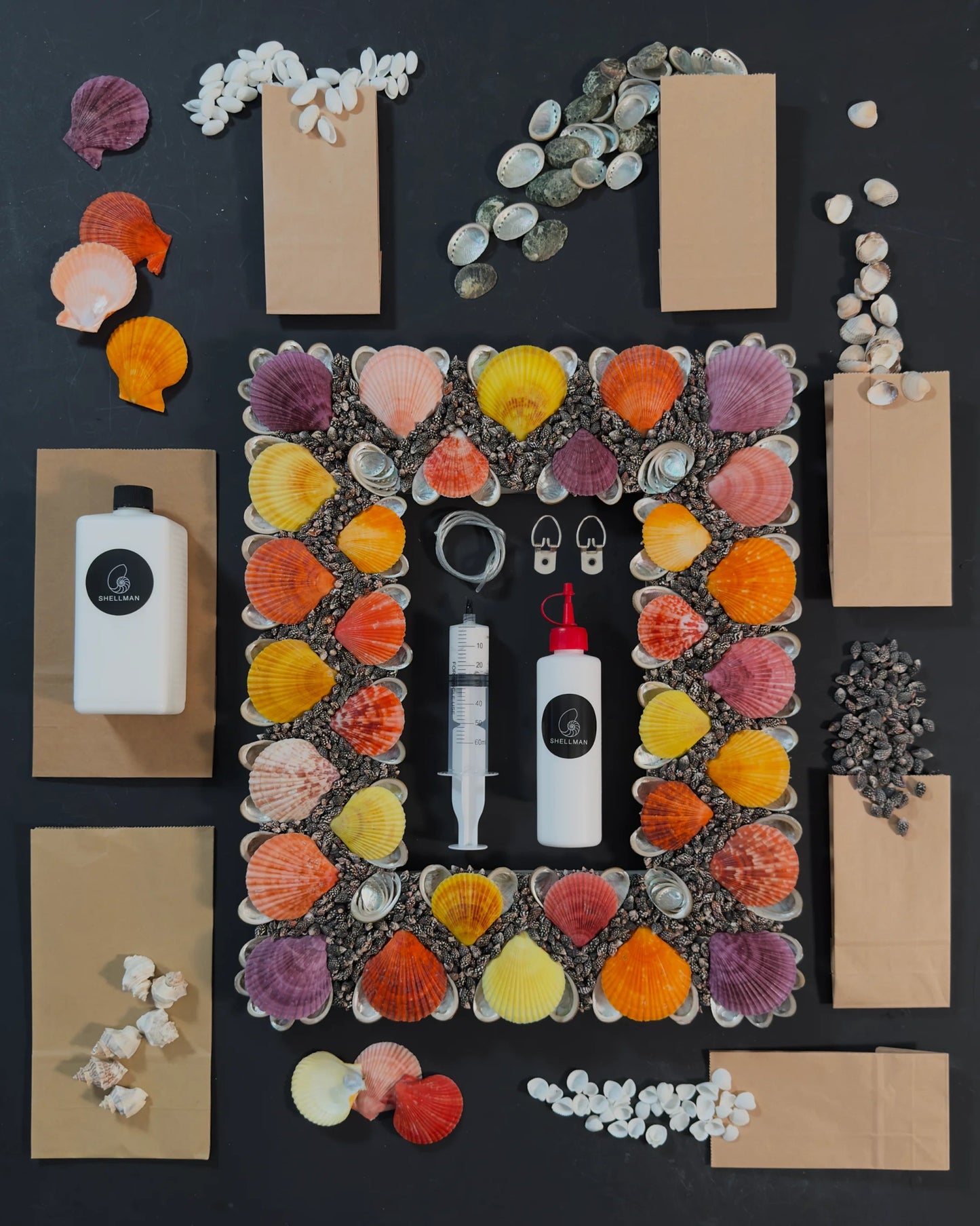 Shell mirror DIY kit No.2 | DIY | Shellman | Amsterdam | Natural art from sea and beach