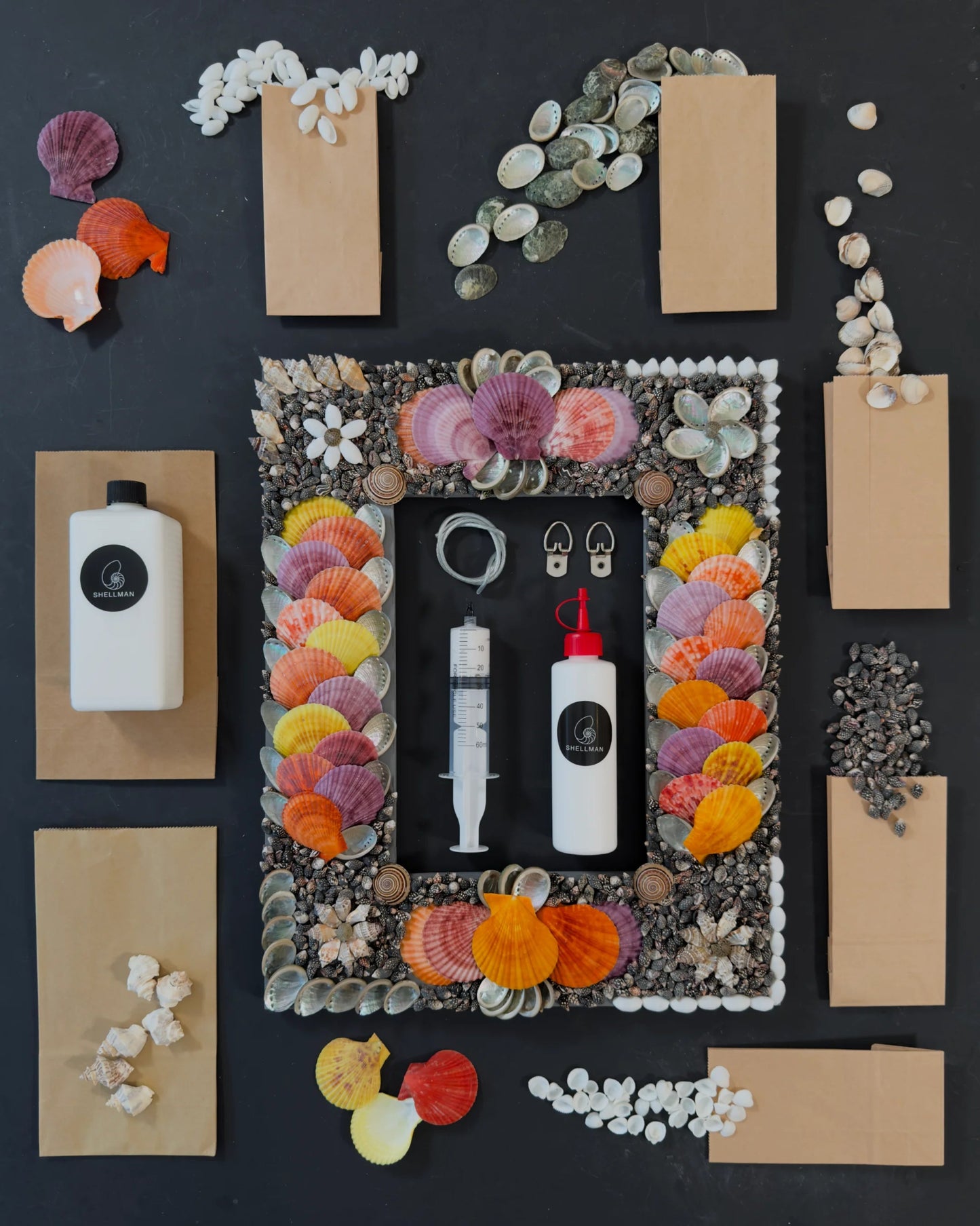 Shell mirror DIY kit No.2 | DIY | Shellman | Amsterdam | Natural art from sea and beach