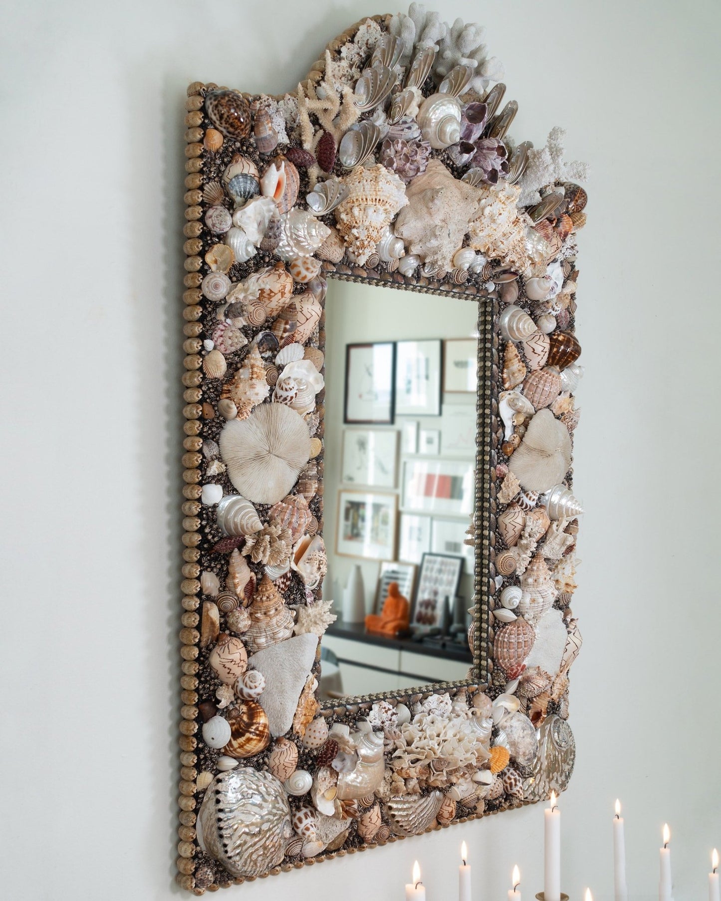 SUMMER SPECIAL | Shell mirror, 1 of 1 | Shellman | Amsterdam | Natural art from sea and beach
