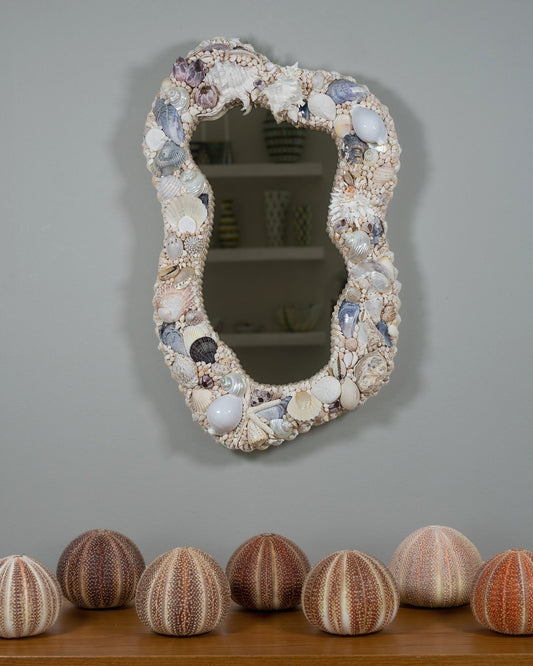 FACE IT | Shell mirror, 1 of 1 | Shellman | Amsterdam | Natural art from sea and beach