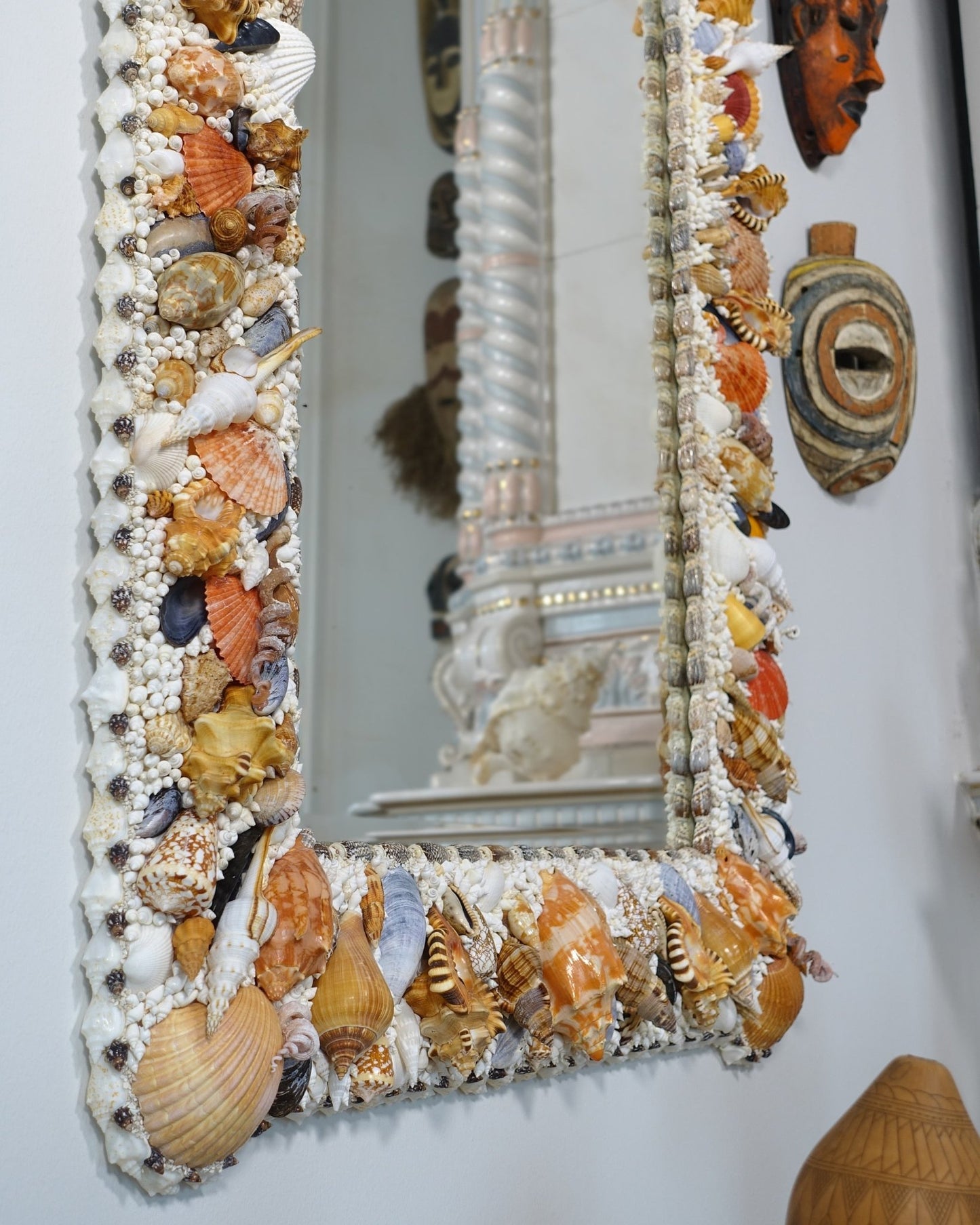 FOR ALBERT AND EDWIN | Shell mirror, 1 of 1 | Shellman | Amsterdam | Natural art from sea and beach