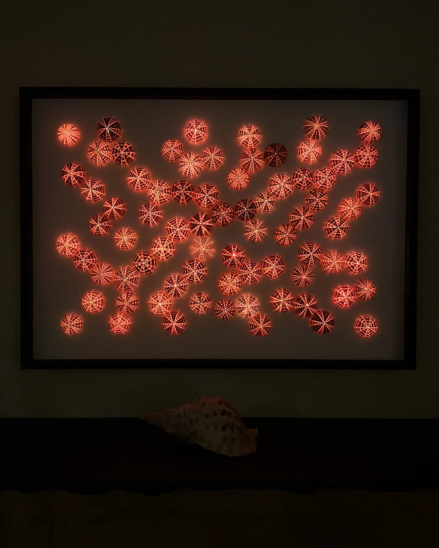 LUMINOUS NO.1 | Light / Wall Decoration, 1 of 1 | Shellman | Amsterdam | Natural art from sea and beach