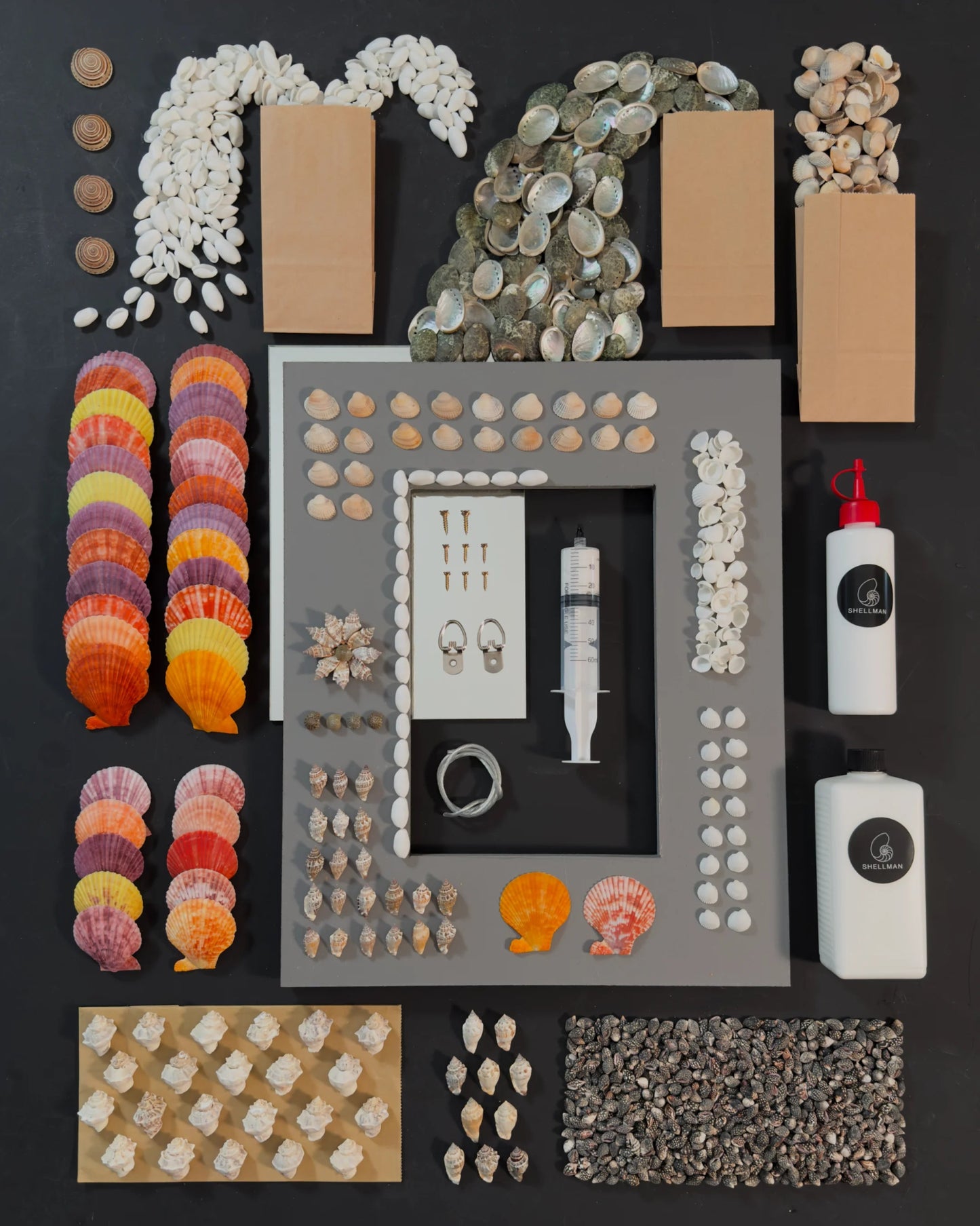 Shell mirror DIY kit No.2 | DIY | Shellman | Amsterdam | Natural art from sea and beach