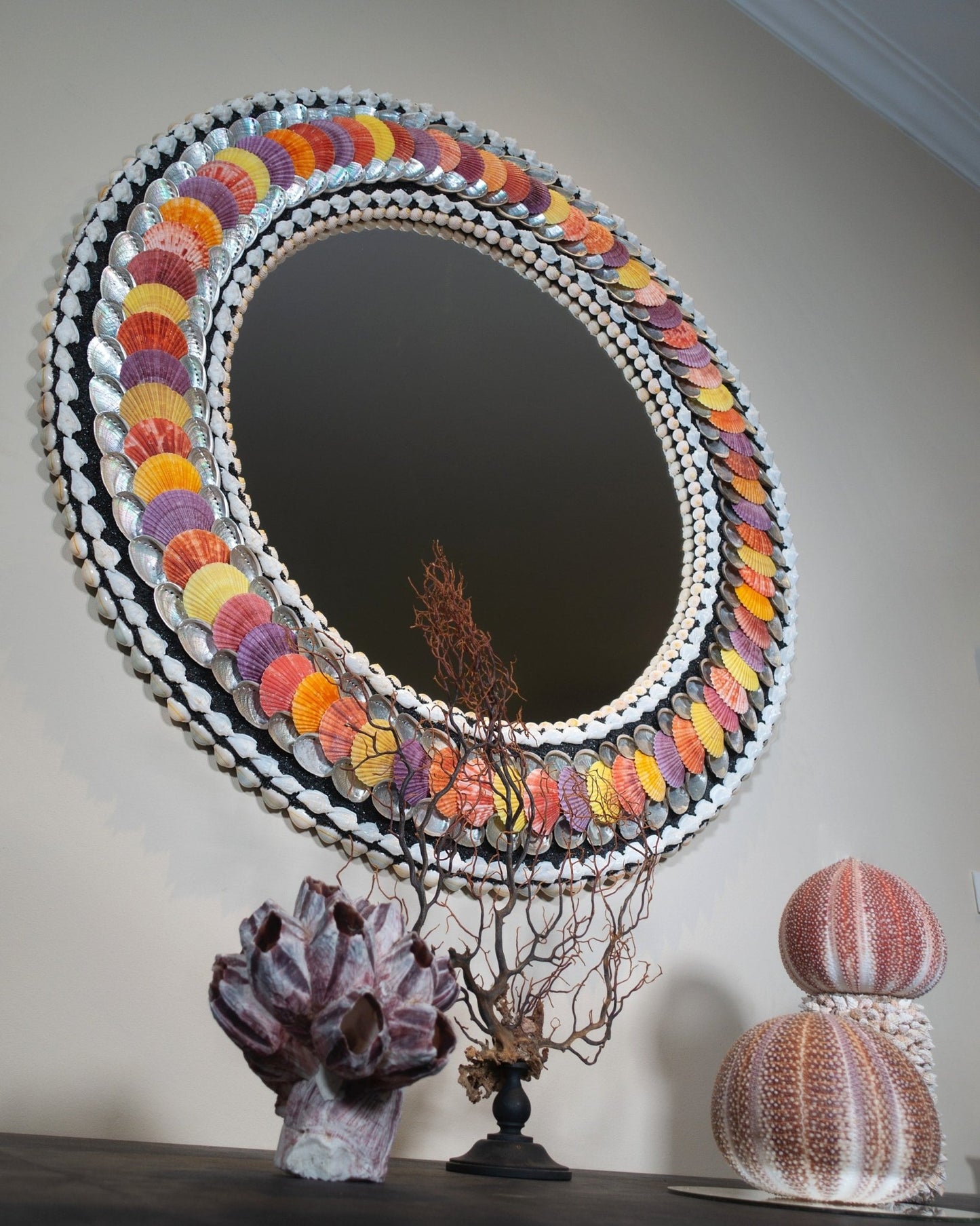 TESS | Shell mirror, 1 of 1 | Shellman | Amsterdam | Natural art from sea and beach